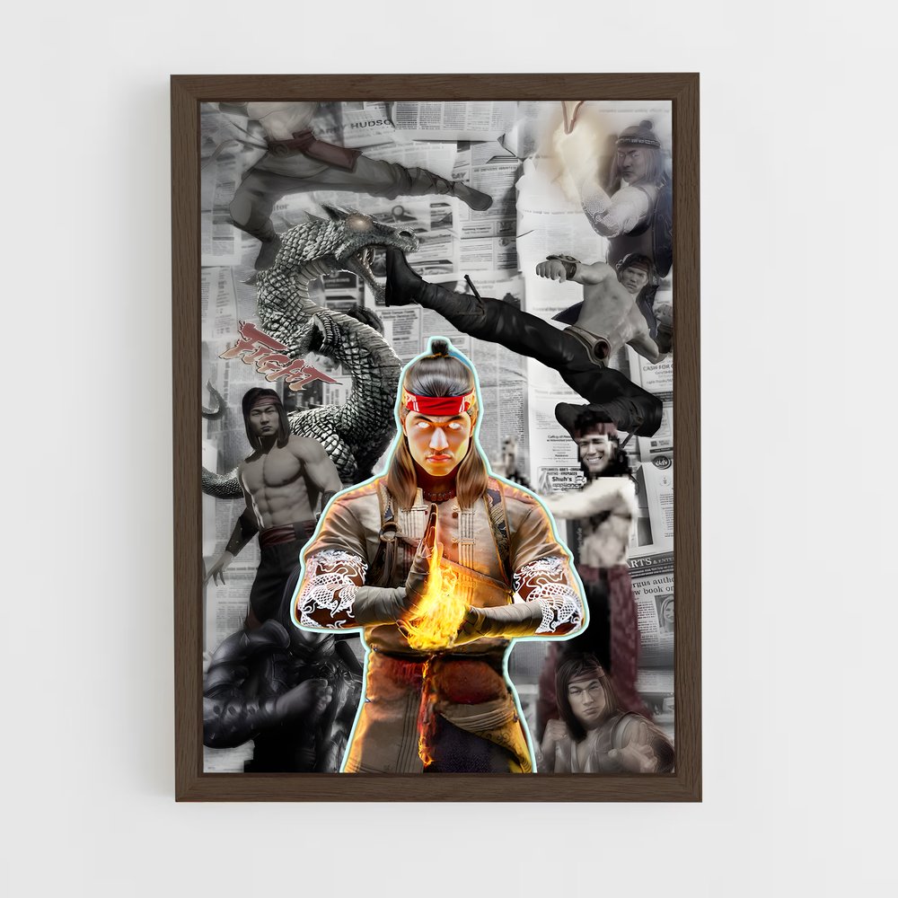 Poster Firestarter Liu Kang – affiche Mortal kombat (vue 5)